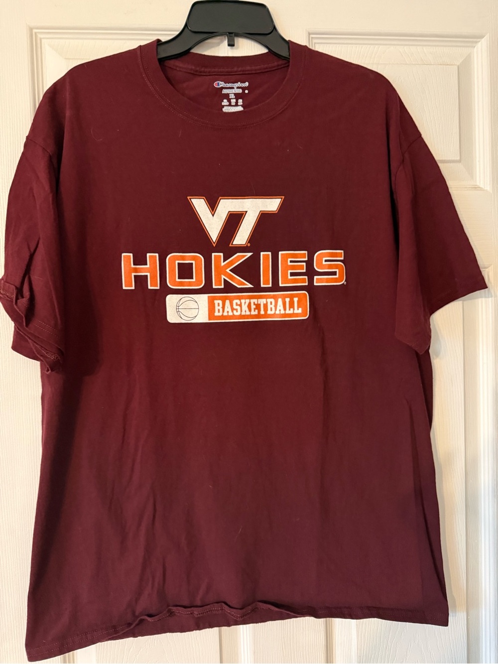 Virginia Tech Hokies Basketball T-Shirt - Maroon Orange White